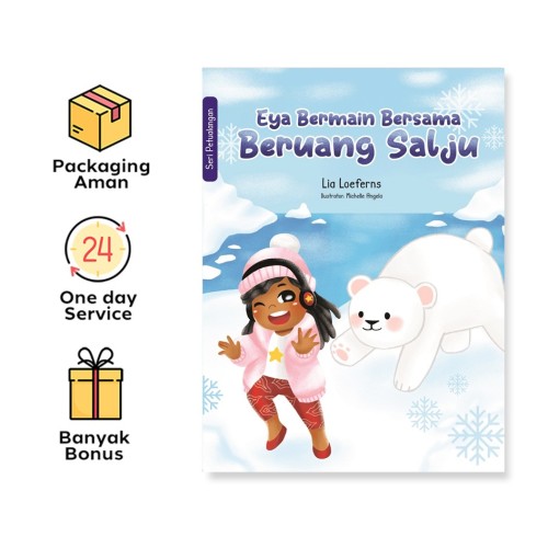 Eya Bermain Bersama Beruang Salju