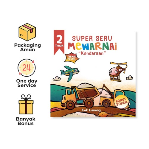Kendaraan : Super Seru Mewarnai Teknik Pastel