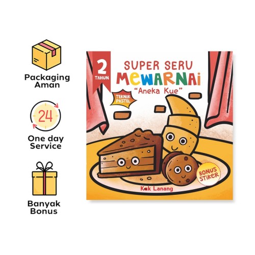 Aneka Kue : Super Seru Mewarnai Teknik Pastel